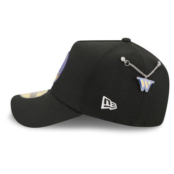 Бейсболка Golden State Warriors New Era Black 2026 NBA Draft On-Stage Crystal A-Frame 59FORTY