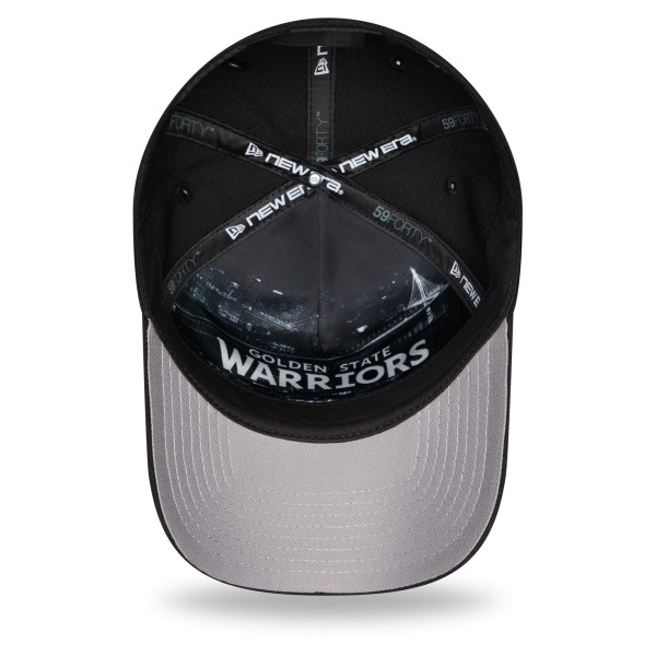 Бейсболка Golden State Warriors New Era Black 2026 NBA Draft On-Stage Crystal A-Frame 59FORTY