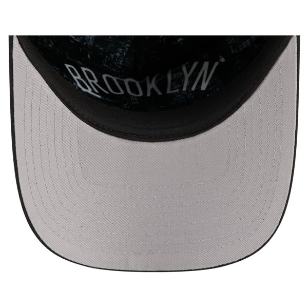 Бейсболка Brooklyn Nets New Era Black 2026 NBA Draft On-Stage Crystal A-Frame 59FORTY