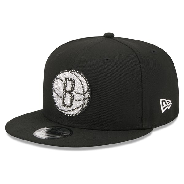 Бейсболка Brooklyn Nets New Era Black 2026 NBA Draft Crystal 9FIFTY