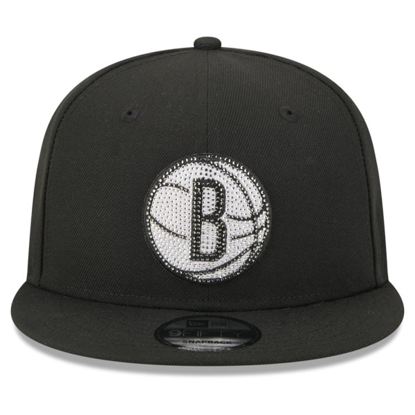 Бейсболка Brooklyn Nets New Era Black 2026 NBA Draft Crystal 9FIFTY