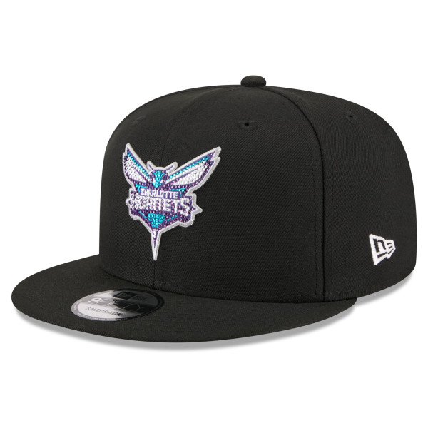 Бейсболка Charlotte Hornets New Era Black 2026 NBA Draft Crystal 9FIFTY