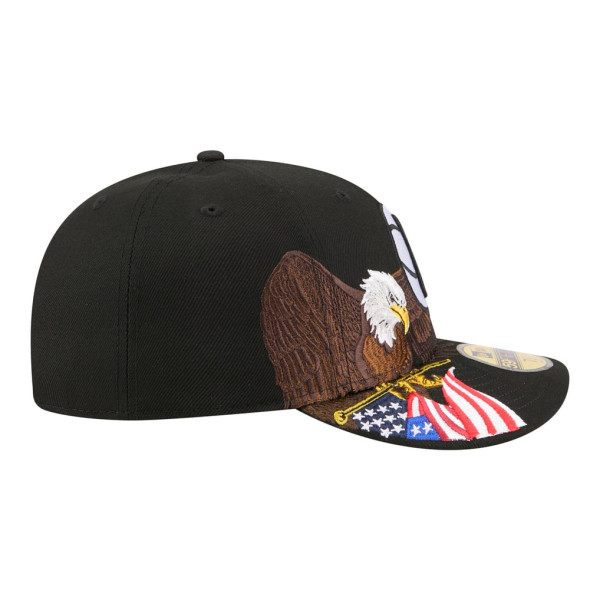 Бейсболка Brooklyn Nets New Era Black Freedom Pre-Curved 59FIFTY