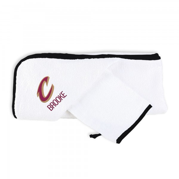 Малышам Cleveland Cavaliers Chad & Jake Primary Personalized Hooded Towel & Mitt Set
