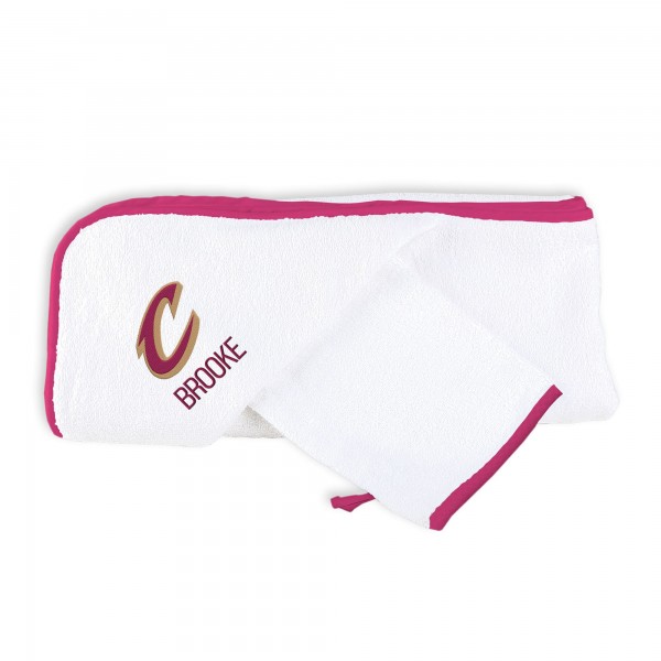 Малышам Cleveland Cavaliers Chad & Jake Primary Personalized Hooded Towel & Mitt Set