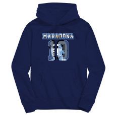 Подростковая Diego Maradona Argentina National Team Vive La Fete Name & Number Pullover Hoodie - Navy