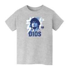 Подростковая Diego Maradona Argentina National Team Vive La Fete D10S T-Shirt - Gray