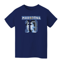 Подростковая Diego Maradona Argentina National Team Vive La Fete Name & Number T-Shirt - Navy