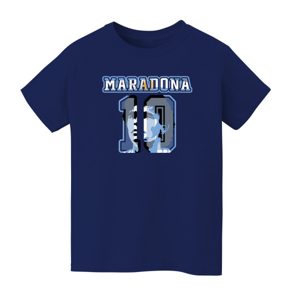 Подростковая Diego Maradona Argentina National Team Vive La Fete Name & Number T-Shirt - Navy