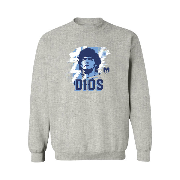 Женская Свитшот Diego Maradona Argentina National Team Vive La Fete D10S - Gray