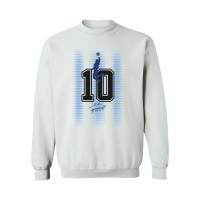 Женская Свитшот Diego Maradona Argentina National Team Vive La Fete Number & Signature - White