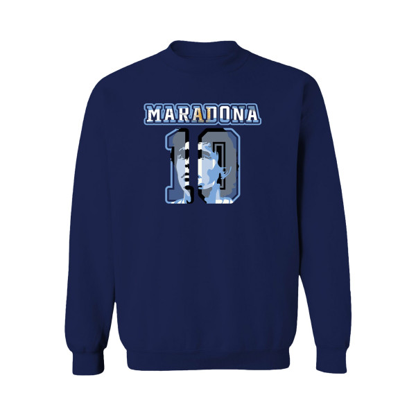 Женская Свитшот Diego Maradona Argentina National Team Vive La Fete Name & Number - Navy
