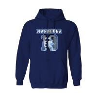 Женская Толстовка Diego Maradona Argentina National Team Vive La Fete Name & Number - Navy