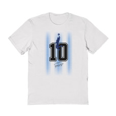 Женская Футболка Diego Maradona Argentina National Team Vive La Fete Number & Signature - White