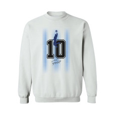 Свитшот Diego Maradona Argentina National Team Vive La Fete Number & Signature - White
