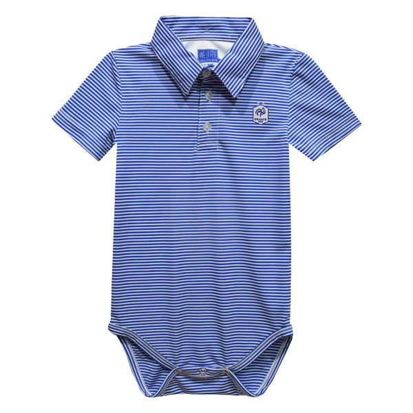 Детская France National Team Vive La Fete Pencil Stripe Polo Bodysuit - Royal