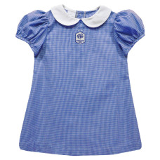 Детская France National Team Vive La Fete Girls Gingham Puffy A-Line Dress - Royal