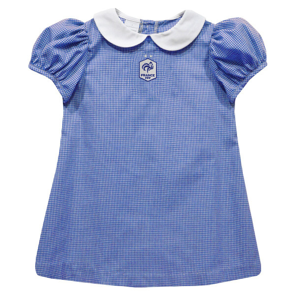 Детская France National Team Vive La Fete Girls Gingham Puffy A-Line Dress - Royal