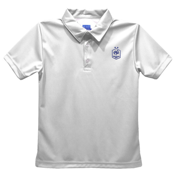Детская France National Team Vive La Fete Solid Polo - White
