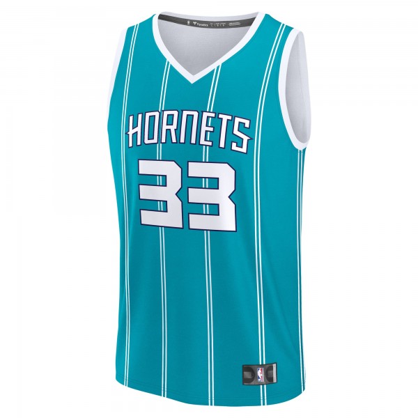 Charlotte Hornets Liam McNeeley Fanatics Teal Fast Break Replica Jersey - Icon Edition