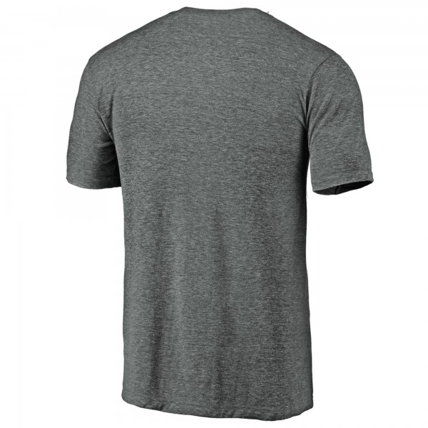 New York Yankees Heather Gray Weathered Logo Tri-Blend T-Shirt