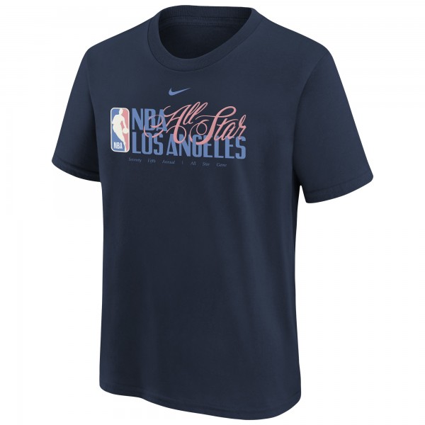 Подростковая Nike Navy 2026 NBA All-Star Game Wordmark Max90 T-Shirt