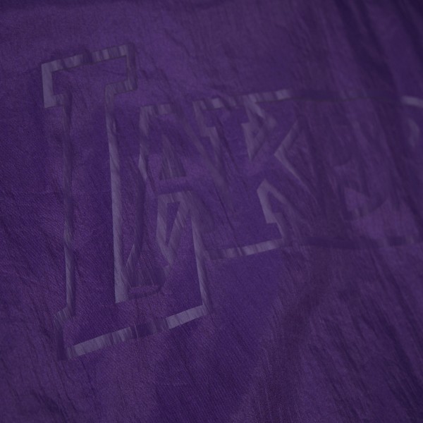 Los Angeles Lakers Mitchell & Ness Purple Playmaker Full-Zip Hooded Windbreaker Jacket