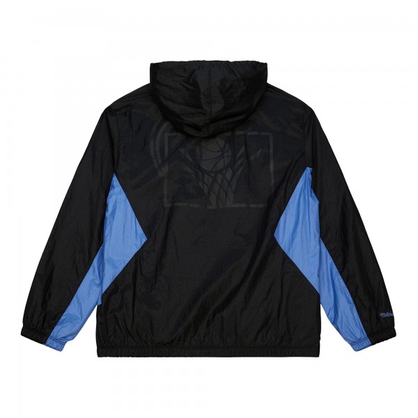Cleveland Cavaliers Mitchell & Ness Black Playmaker Full-Zip Hooded Windbreaker Jacket