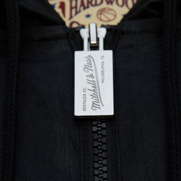 Cleveland Cavaliers Mitchell & Ness Black Playmaker Full-Zip Hooded Windbreaker Jacket