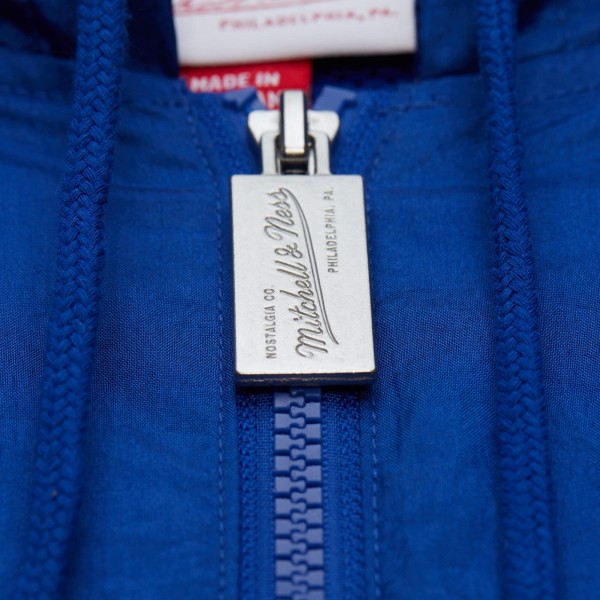 Denver Nuggets Mitchell & Ness Blue Playmaker Full-Zip Hooded Windbreaker Jacket