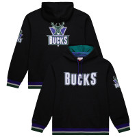Unisex Milwaukee Bucks Mitchell & Ness Black Vintage Heavyweight Hoodie