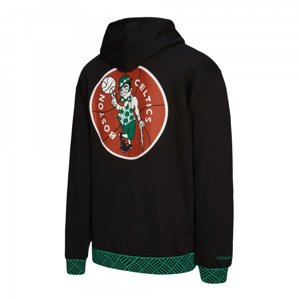 Unisex Boston Celtics Mitchell & Ness Black Vintage Heavyweight Hoodie