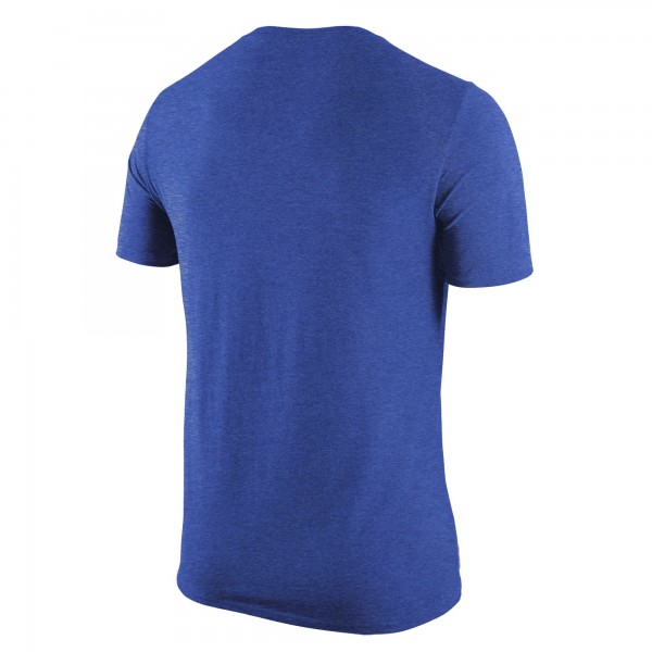 New York Knicks Nike Heather Royal Tri-Blend T-Shirt