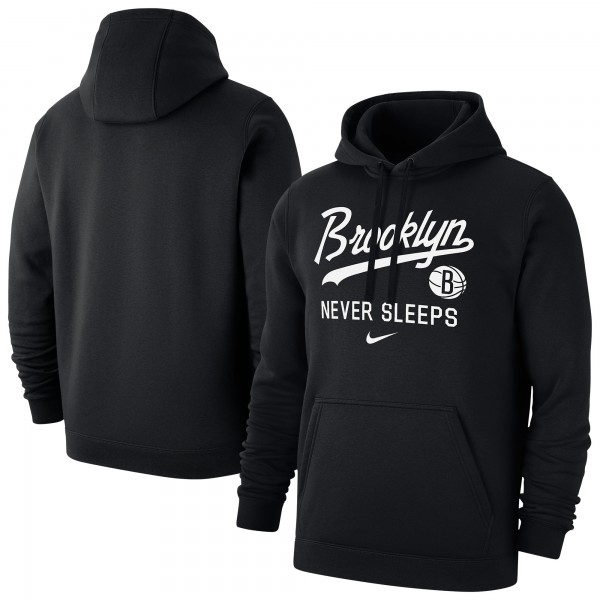 Brooklyn Nets Nike Black Brooklyn Never Sleeps Club Hoodie