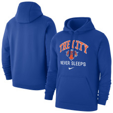 Толстовка New York Knicks Nike Blue The City Never Sleeps Club