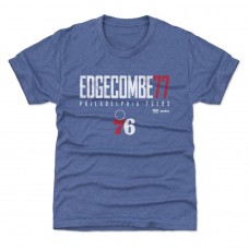Подростковая Philadelphia 76ers VJ Edgecombe 500 Level Royal Elite Name & Number T-Shirt