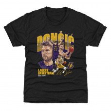 Футболка Подростковая Los Angeles Lakers Luka Dončić 500 Level Black Collage