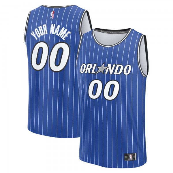 Именная игровая джерси Orlando Magic Fanatics Blue Fast Break Replica Custom - Icon Edition