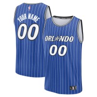 Именная игровая джерси Подростковая Orlando Magic Fanatics Blue Fast Break Replica Custom - Icon Edition