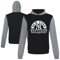 Толстовка New York Yankees Levelwear Black Throwback Ultimate Banner Arch