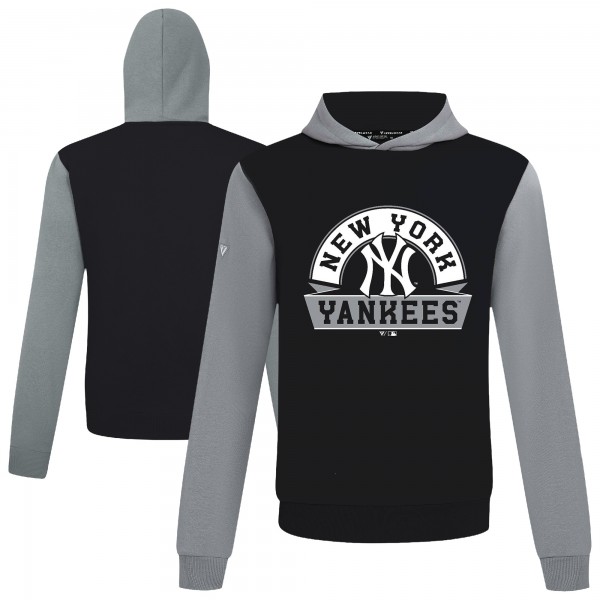 Толстовка New York Yankees Levelwear Black Throwback Ultimate Banner Arch