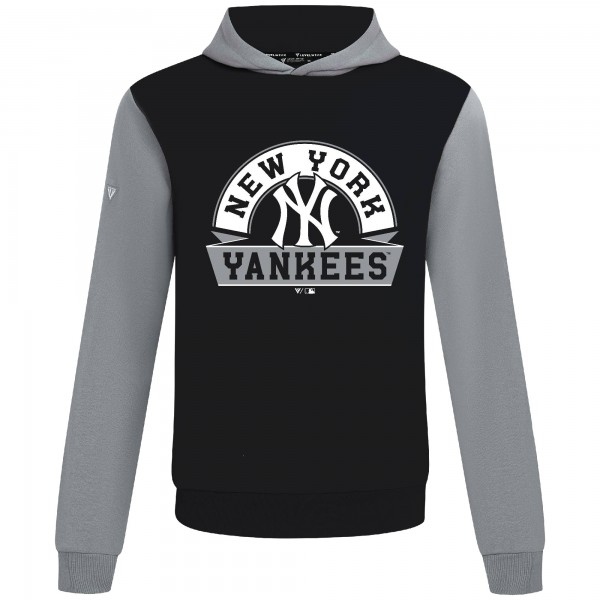 Толстовка New York Yankees Levelwear Black Throwback Ultimate Banner Arch