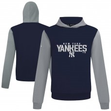 Толстовка New York Yankees Levelwear Navy Throwback Carve Ultimate