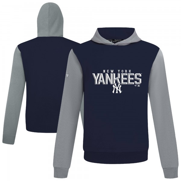Толстовка New York Yankees Levelwear Navy Throwback Carve Ultimate