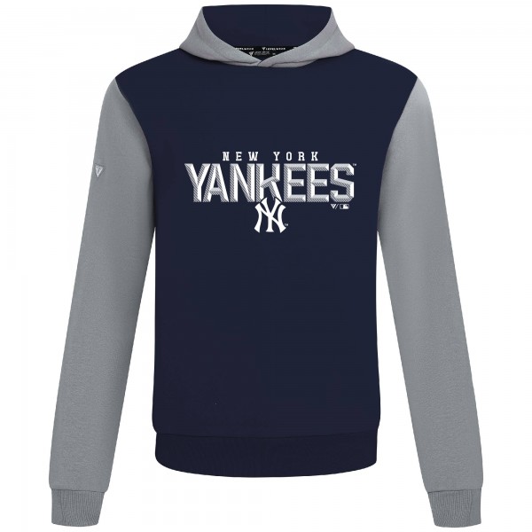 Толстовка New York Yankees Levelwear Navy Throwback Carve Ultimate