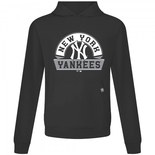 Толстовка New York Yankees Levelwear Black Relay Banner Arch