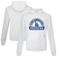 Los Angeles Dodgers Levelwear White Relay Banner Arch Pullover Hoodie
