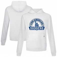 Los Angeles Dodgers Levelwear White Relay Banner Arch Pullover Hoodie