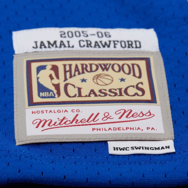 Джерси New York Knicks Jamal Crawford Mitchell & Ness Blue 2005/06 Hardwood Classics Swingman