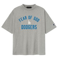 Los Angeles Dodgers Fear of God x MLB Heather Gray 90s Fit T-Shirt